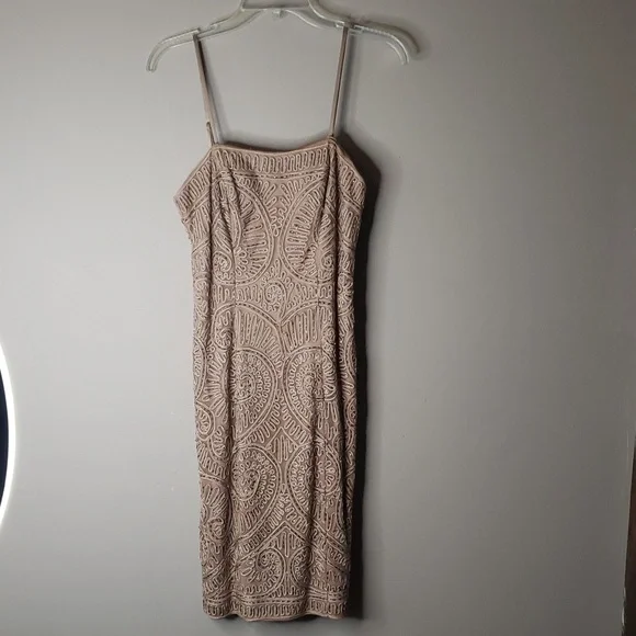 Sue Wong Dresses | Sue Wong Nude Beaded Embroidered Patterned Design 4 | Color: Red | Size: 4 | Miss_Talbott's Closet
